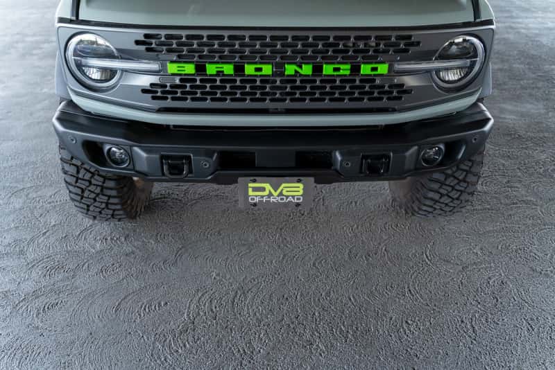 DV8 Offroad — DV8 Offroad 21-23 Ford Bronco Capable Bumper Front License Plate Mount
License Plate Mount - view 9