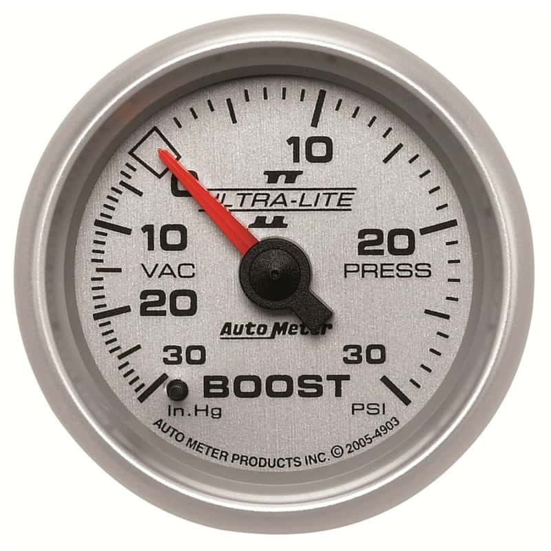 AutoMeter — Autometer Ultra-Lite II 52mm 30 PSI Mechanical Boost Gauge
2-1/16" BOOST-VAC, 3 - view 6