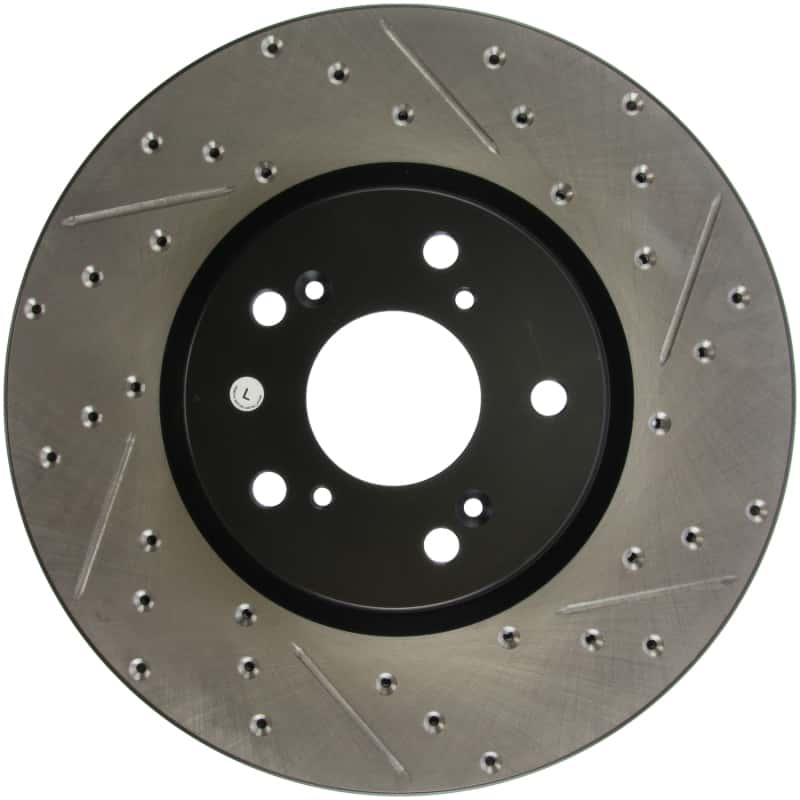 Stoptech — StopTech 04-08 Accura TL (Brembo Caliber) SportStop Slotted & Drilled Left Front Rotor
StopTech 04-08 Acura TL (Brembo Caliber) SportStop Slotted & Drilled Left Front Rotor
Slot/Drill Rotor - view 6