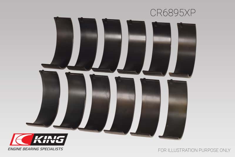 King Engine Bearings — King Ford Ecoboost 3.5L V6 pMaxBlack Coated Connecting Rod Bearing Set - Size +0.25mm
Engine Bearing - view 3