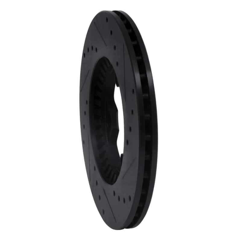 R1 Concepts — R1 79-83 Nissan 280ZX Front Left Drilled & Slotted Black Brake Rotor
R1 Brake Rotor Drill - view 4