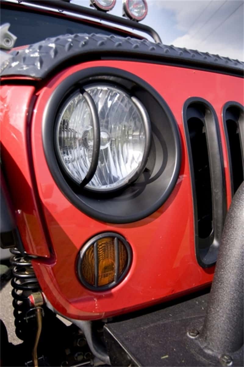 Rugged Ridge — Rugged Ridge Headlight Bezels Black 07-18 Jeep Wrangler JK
Head Light Bezel Set
OFFROAD_LIGHTING - view 3