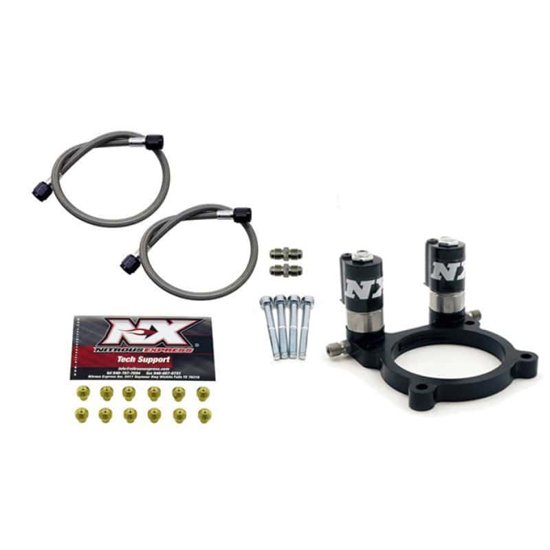 Nitrous Express — Nitrous Express 11-14 Ford Mustang 3.5L/3.7L Nitrous Plate Conversion (w/Integrated Solenoids)
Injector Plate
N2OPlate - view 2