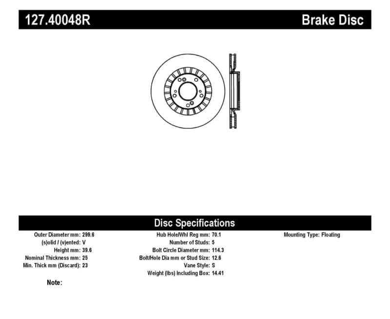 Stoptech — StopTech 00-09 S2000 Slotted & Drilled Right Front Rotor
Disc Brake Rotor
Slot/Drill Rotor - view 3