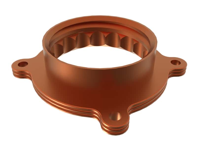 aFe — aFe Silver Bullet Throttle Body Spacers TBS 22-23 Toyota GR86 H4-2.4L - Orange
Throttle Body Spacer - view 3