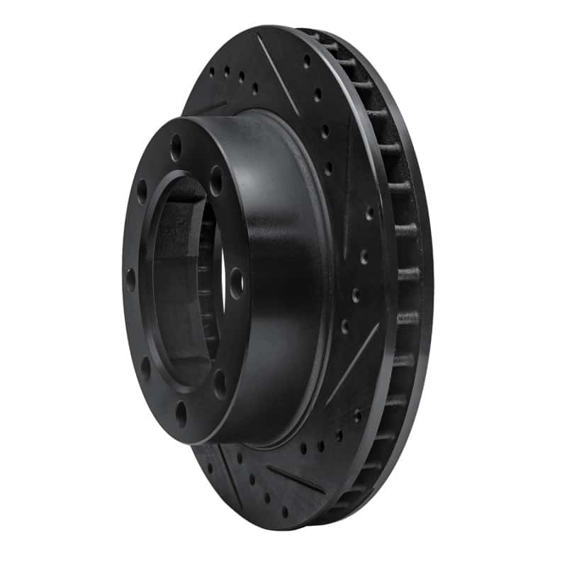 R1 Concepts — R1 80-94 Ford F-350 4WD (Excl Super Duty) Front Right Drilled & Slotted Black Brake Rotor
R1 Brake Rotor Drill - view 2