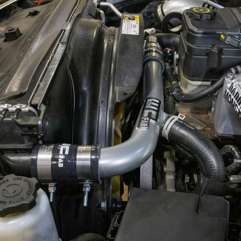 Wehrli — Wehrli 13-15 Dodge Cummins 6.7L w/Dual Radiator Upper Coolant Pipe - Flat Black
Cpipe 13-15 2Rad FB - view 3
