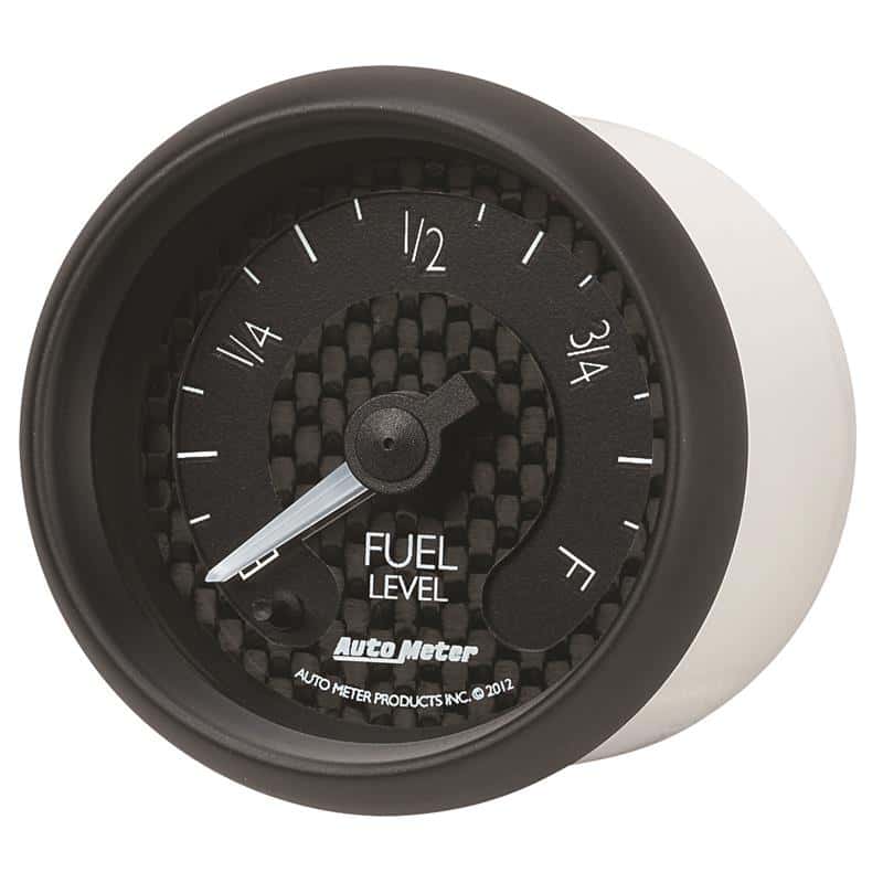 AutoMeter — Autometer GT Series 52mm Full Sweep Electronic 0-280 ohm Fuel Level Programmable Empty-Full Range
2-1/16" FUEL LEVEL, - view 2