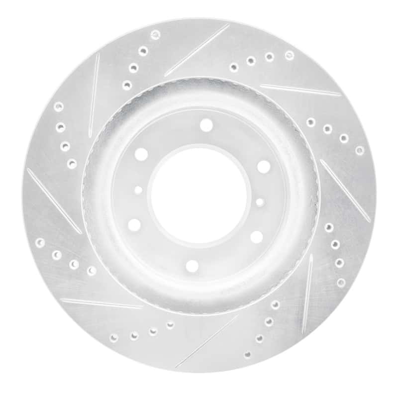 R1 Concepts — R1 08-17 Mitsubishi Montero Limited (Mexico) Front Right Drilled & Slotted Silver Brake Rotor
R1 Brake Rotor Drill - view 5