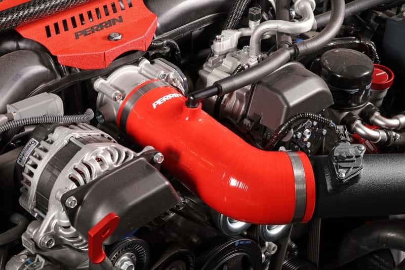 Perrin Performance — PERRIN 22-26 Subaru BRZ / Toyota GR86 Inlet Hose - Red - view 9