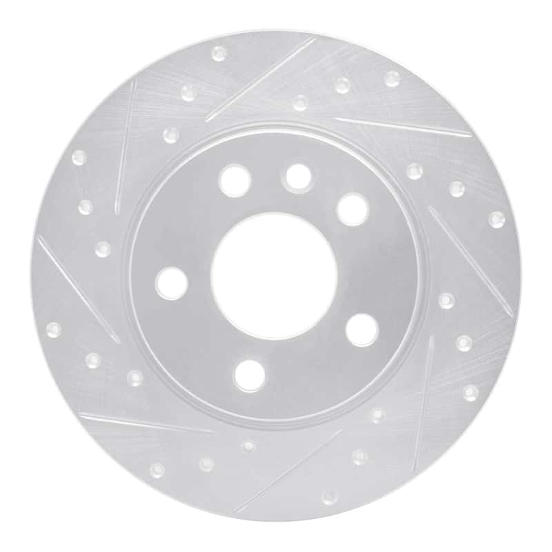 R1 Concepts — R1 96-00 Volkswagen EuroVan Rear Left Drilled & Slotted Silver Brake Rotor
R1 Brake Rotor Drill - view 1