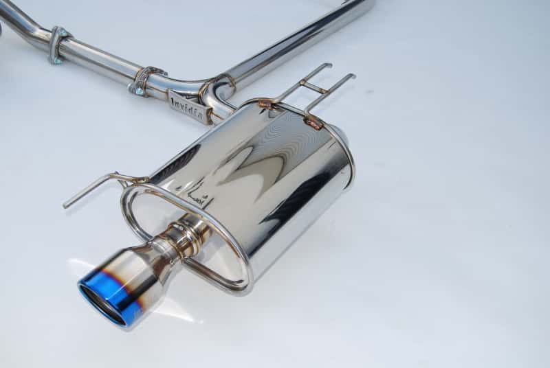Invidia — Invidia 04-08 Acura TSX Q300 Rolled Titanium Tip Cat-Back Exhaust - view 1