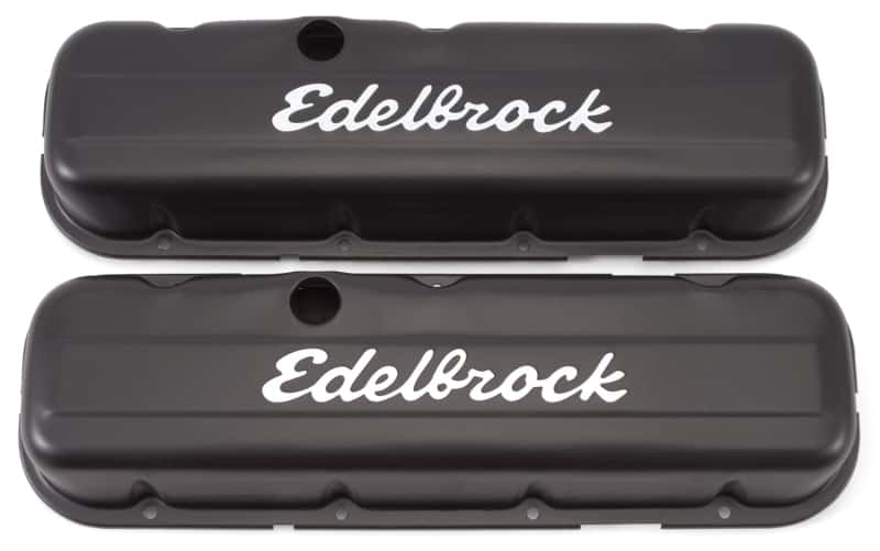 Edelbrock — Edelbrock Valve Cover Signature Series Chevrolet 1965 and Later 396-502 V8 Low Black
CHROME/PRO-FLO - view 1