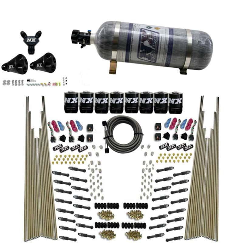 Nitrous Express — Nitrous Express 8 Cyl Dry Direct Port Four Stage 8 Solenoids Nitrous Kit (200-600HP) w/Comp Bottle
Injection System Kit
N2OSys - view 3