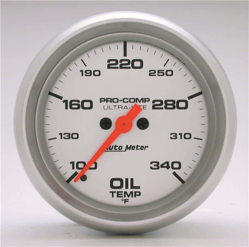 AutoMeter — Autometer Ultra-Lite 2-5/8in 100-340F Oil Temp Gauge - Digital Stepper Motor
2-5/8in OIL TEMP - view 2