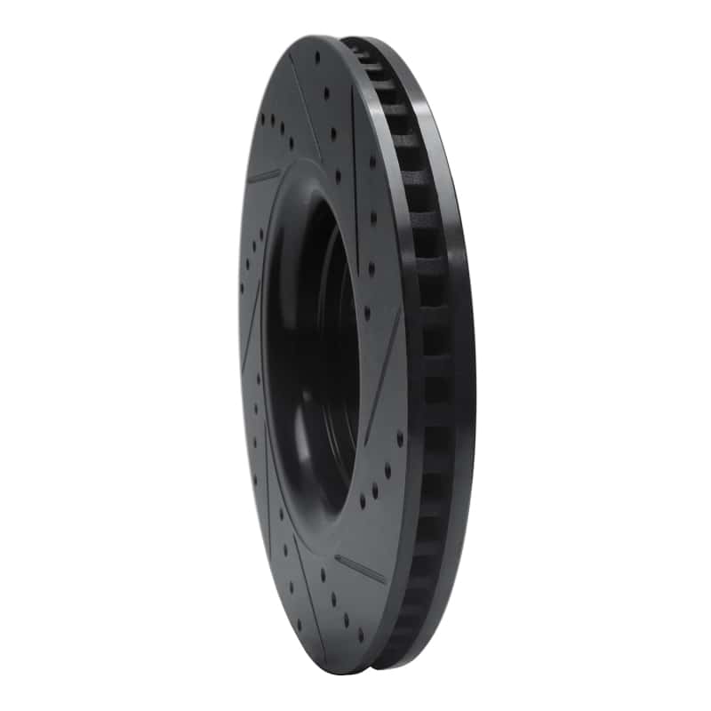 R1 Concepts — R1 15-21 Ford Edge Front Left Drilled & Slotted Black Brake Rotor
R1 Brake Rotor Drill - view 4