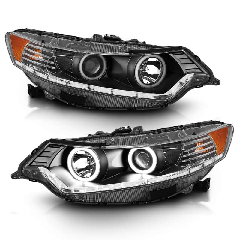ANZO — ANZO 2009-2012 Acura TSX Projector Headlights w/ Halo Black (CCFL) (HID Compatible)
Head Light Set
HdLtSet - view 4