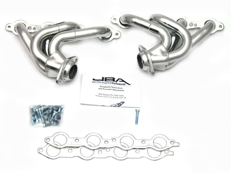 JBA — JBA 04-06 Pontiac GTO 5.7/6.0L LS 1-5/8in Primary Silver Ctd Cat4Ward Header
Exhaust Header - view 1