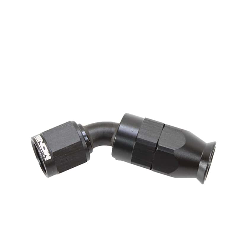 Snow Performance — Snow -6AN 45 Degree PTFE Hose End (Black)
PTFE Hose End - view 1