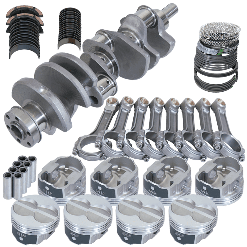 Eagle — Eagle Ford 351W 4.000in Crank 2.750in Journal 6.200in I-Beam Rods 4.000in Pistons Rotating Assembly
Pro Street Assembly - view 1