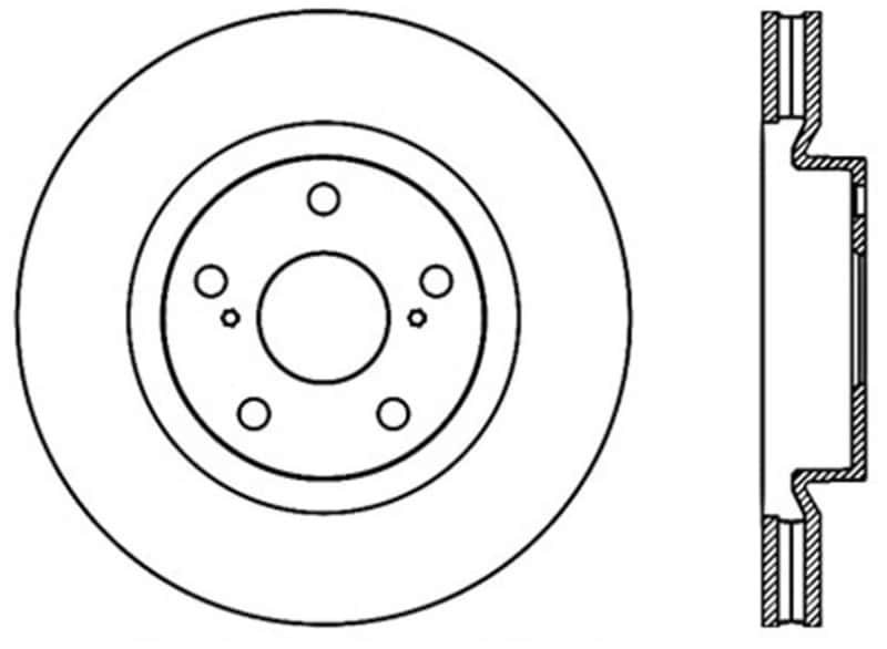 Stoptech — Stoptech 07 Lexus ES350 / 09 Pontiac Vibe / 09 Toyota Matrix Front CRYO-STOP Brake Rotor
Cryostop Rotor - view 4