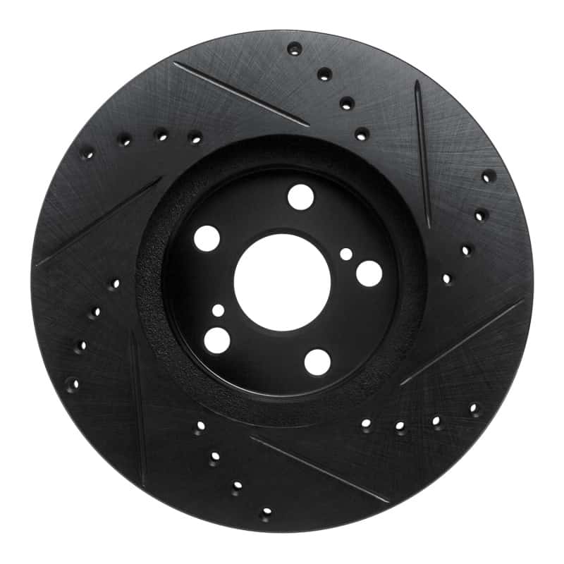 R1 Concepts — R1 94-99 Toyota Celica Front Left Drilled & Slotted Black Brake Rotor
R1 Brake Rotor Drill - view 5