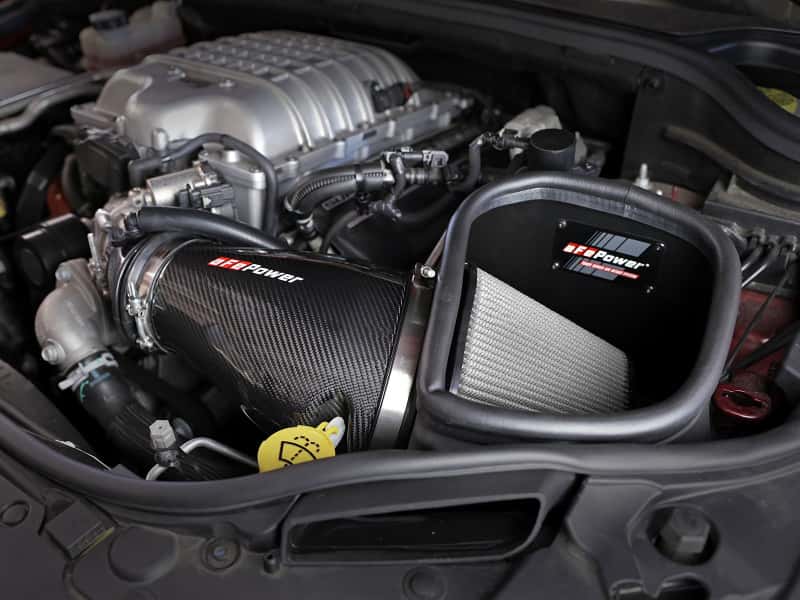 aFe — aFe Track Series Carbon Fiber Pro Dry S AIS - 19-20 Jeep Grand Cherokee Trackhawk 6.2L
Track Series Intake - view 9