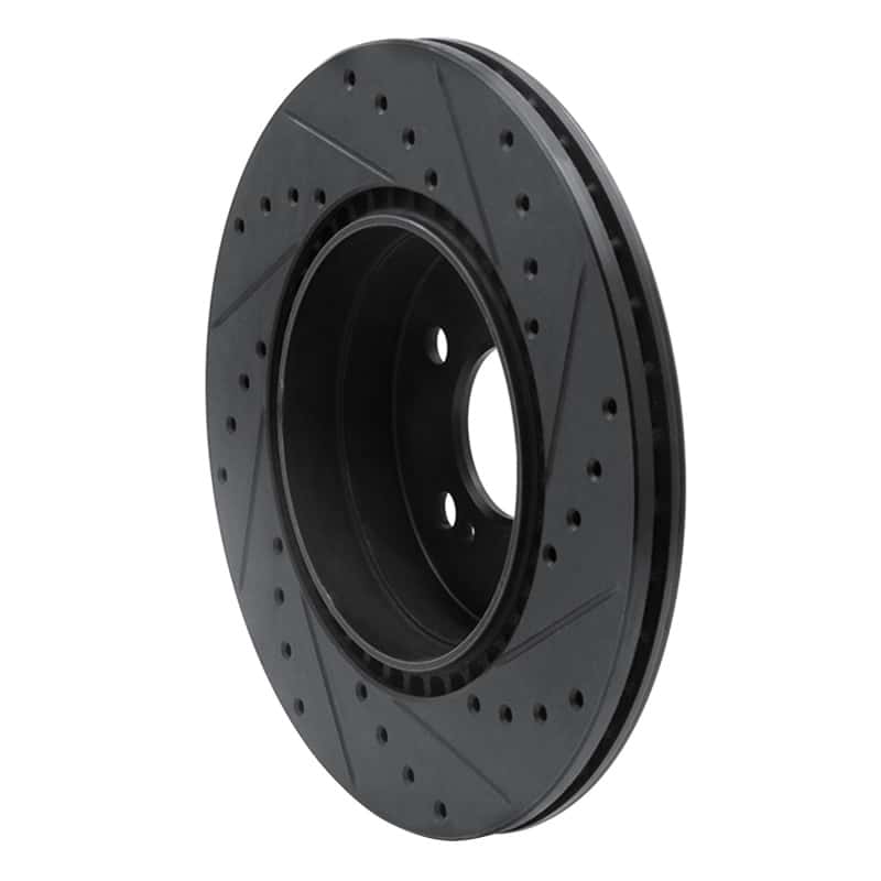 R1 Concepts — R1 93-02 Mercedes-Benz 600SL Rear Left Drilled & Slotted Black Brake Rotor
R1 Brake Rotor Drill - view 4