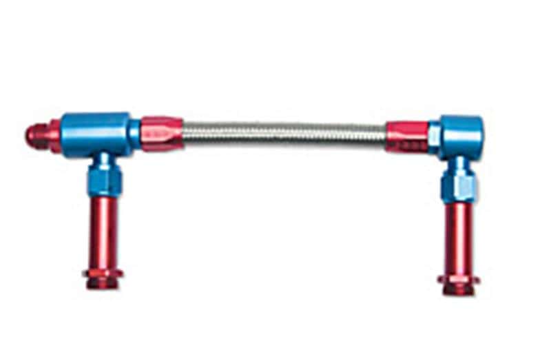 Russell — Russell Performance -8 AN to -8 AN ProFlex Holley 4500 Dual Inlet Carb Kit (Red/Blue)
Carburetor Fuel Line - view 3
