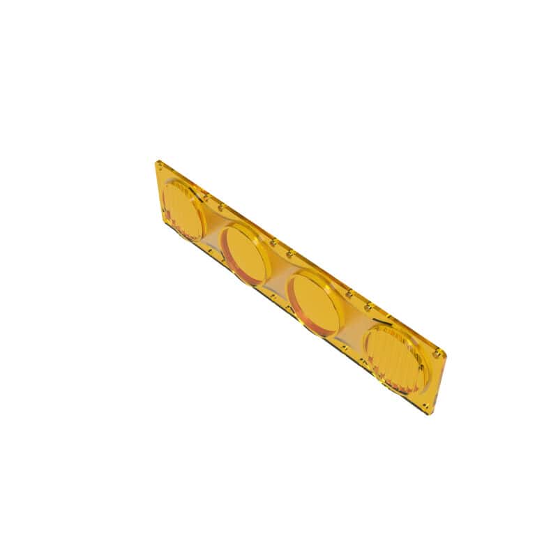 KC HiLiTES — KC HiLiTES FLEX ERA LED Performance Yellow Combo Lens for Light Bars - view 18