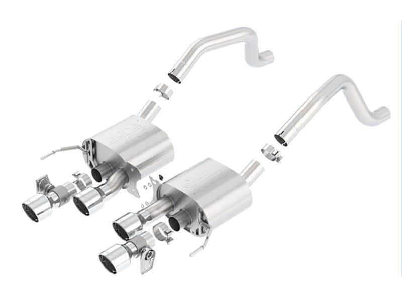Borla — Borla 15 Chevy Corvette C7 ZO6 6.2L w/o AFM w/ NPP ATAK Quad RD RL IC Tips Center Rear Exit Exhaust
Axle-Back System
ExhstSysKt - view 2