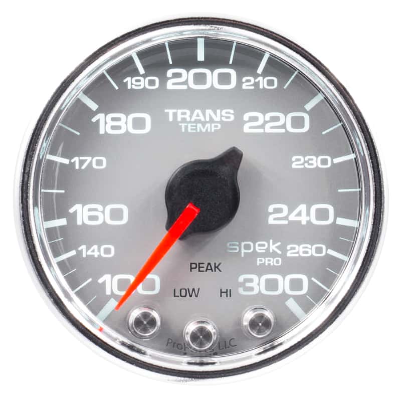 AutoMeter — Autometer Spek-Pro Gauge Trans Temp 2 1/16in 300f Stepper Motor W/Peak & Warn Slvr/Chrm
GA 2" TRNST SCC SPEK - view 8