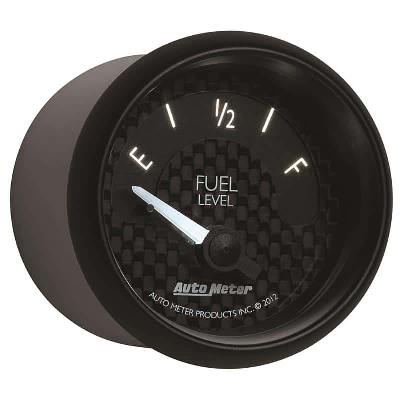 AutoMeter — Autometer GT Series 52mm Short Sweep Electronic 0-90 ohms Fuel Level (For most 65-97 GM)
2-1/16" FUEL LEVEL, - view 6