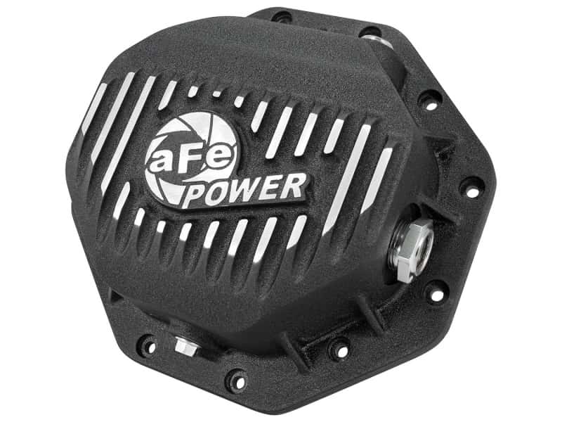 aFe — AFE Rear Differential Cover (Black Machined; Pro Series); Dodge/RAM 94-14 Corporate 9.25 (12-Bolt)
Differential Cover - view 1