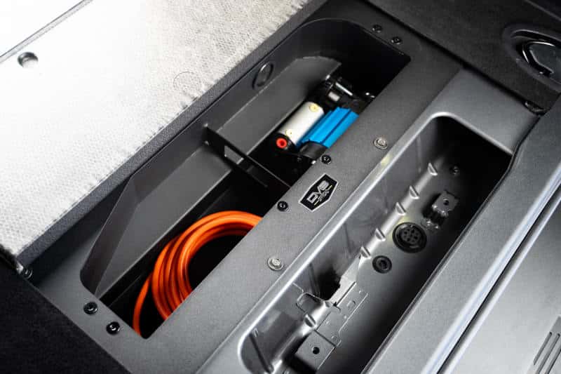 DV8 Offroad — DV8 Offroad 21-23 Ford Bronco (Exc. Bronco Raptor) Air Compressor Mount & Storage Box
Compressor Box Mount - view 6