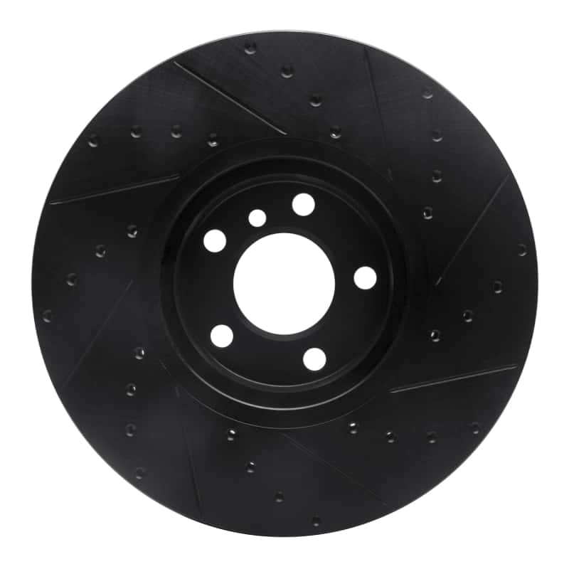 R1 Concepts — R1 07-18 BMW X5 Front Left Drilled & Slotted Black Brake Rotor
R1 Brake Rotor Drill - view 5