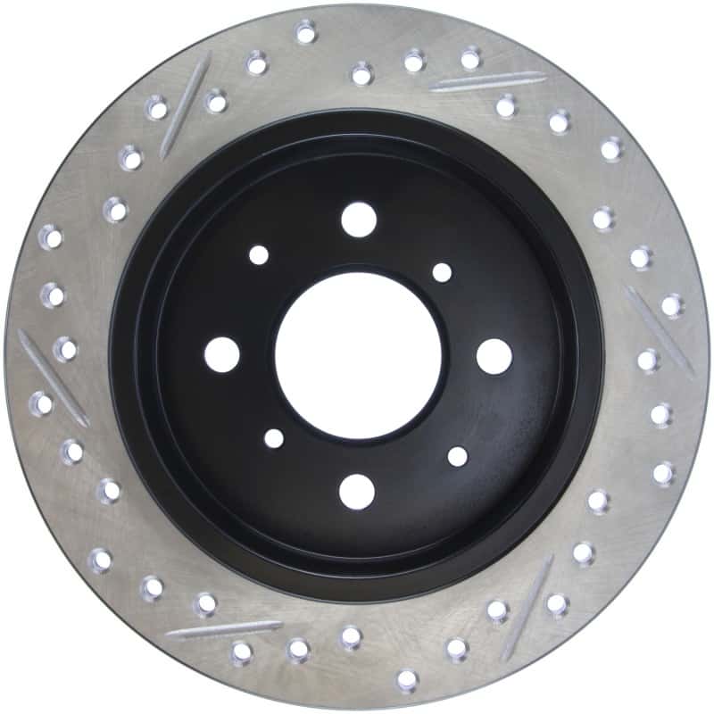 Stoptech — StopTech 90-96 Acura Integra / 97-01 Integra (Exc. Type R) Slotted & Drilled Left Rear Rotor
Disc Brake Rotor
Slot/Drill Rotor - view 3