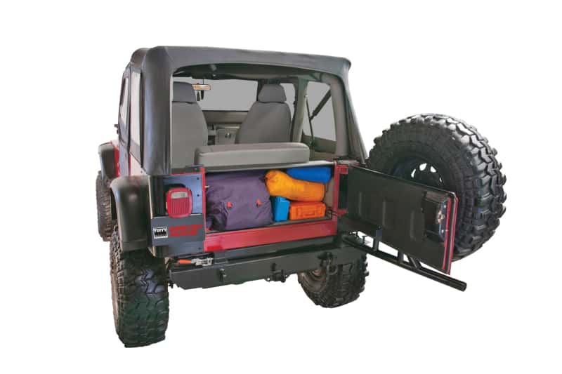 Tuffy Products — Tuffy Yj Tailgate Security Enclosure- 01Blk 8795 Yj Wg
Cargo Enclosure - view 5
