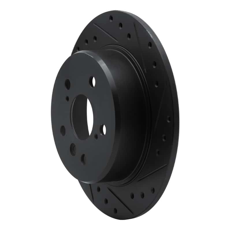 R1 Concepts — R1 99-03 Lexus RX300 Rear Right Drilled & Slotted Black Brake Rotor
R1 Brake Rotor Drill - view 2