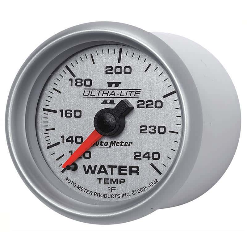 AutoMeter — Autometer Ultra-Lite II 52mm 120-240 Deg F Mechanical Water Temp Gauge
2-1/16" WATER TEMP, - view 2