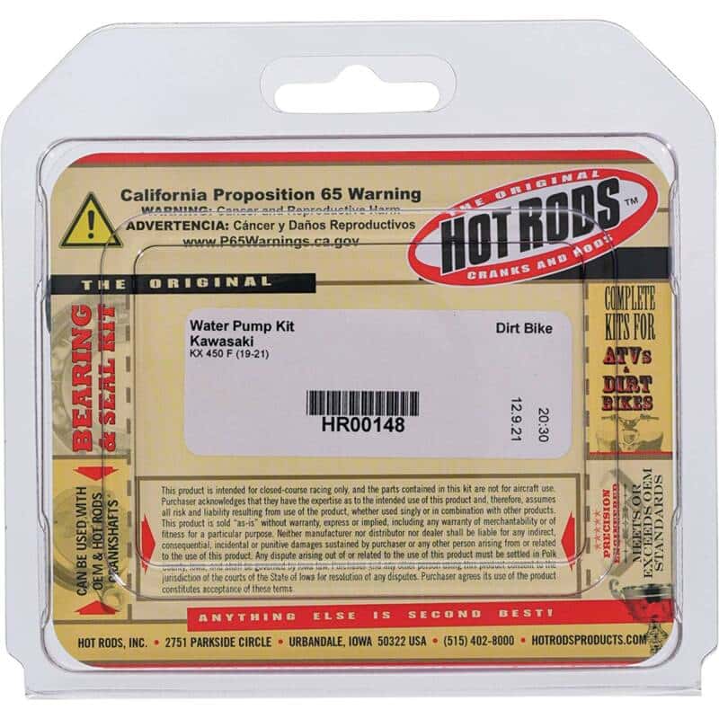 Hot Rods — Hot Rods 19-21 Kawasaki KX 450 F 450cc Water Pump Kit - view 4