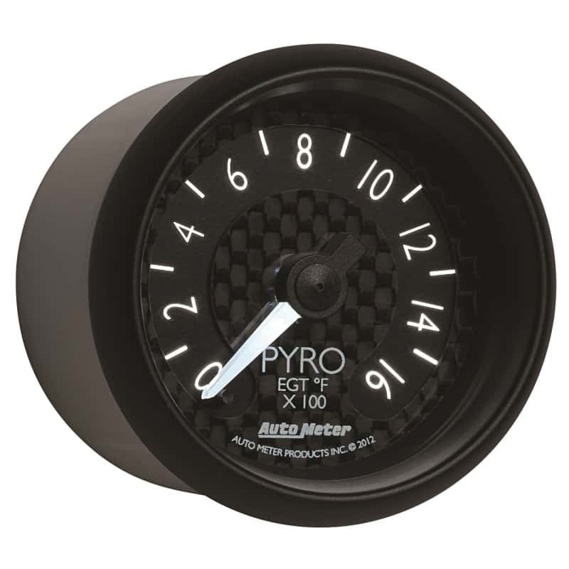 AutoMeter — Autometer GT Series 52mm Full Sweep Electronic 0-1600 Deg F EGT/Pyrometer Gauge
2-1/16" PYROMETER KI - view 11