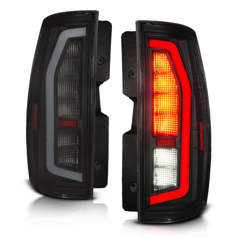 ANZO — Anzo 07-14 Chevrolet Suburban / 07-14 GMC Yukon Black Full LED Tail Light Plank Style w/ Smoke Lens
Tail Light Set - view 2