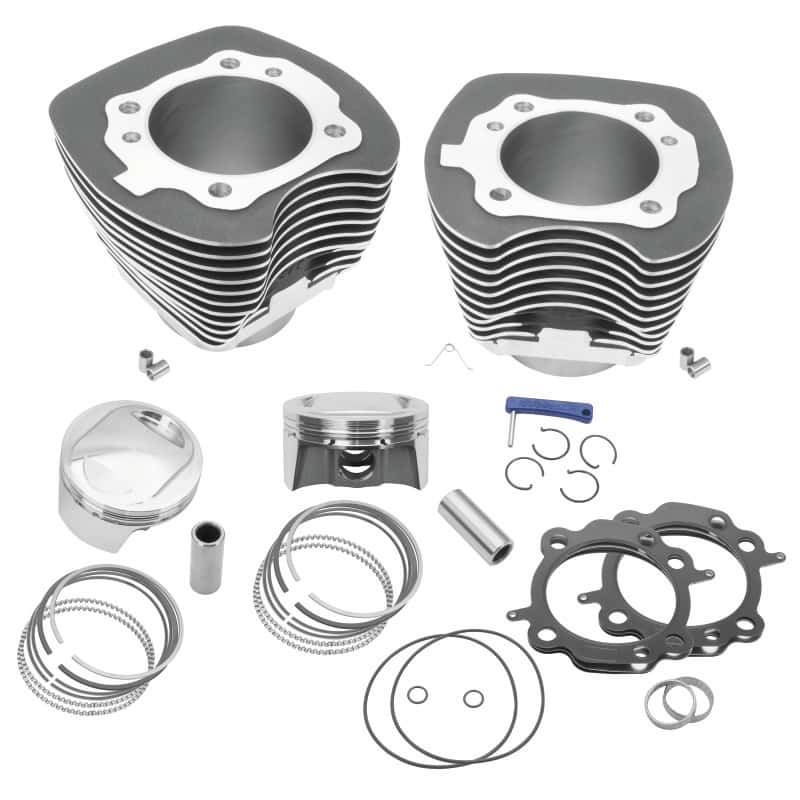 S&S Cycle — S&S Cycle 99-06 BT 98in Bolt-In Big Bore Kit - Wrinkle Black - view 2