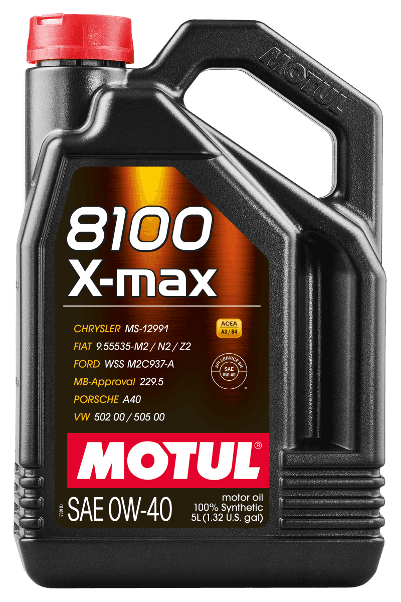 Motul — Motul 5L Synthetic Engine Oil 8100 0W40 X-MAX - Porsche A40 - view 2