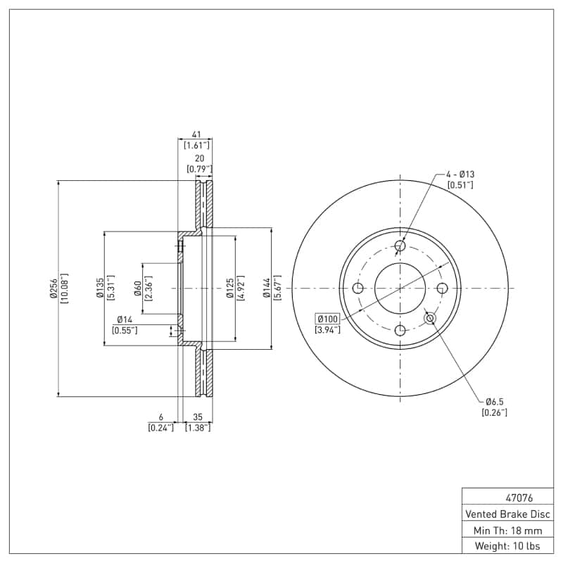 DFC — DFC 16-22 Chevrolet Spark (USA/Canada) Front GeoSPEC Coated Rotor
DFC Brake Rotor - view 2