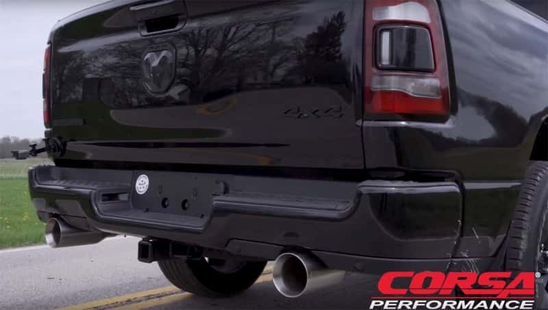 CORSA Performance — Corsa 19-24 Ram 1500 5.7L Crew Cab w/ 57in or 76in Bed Cat-Back Dual Rr Exit 5in Satin Polished Tips
Exhaust - view 5