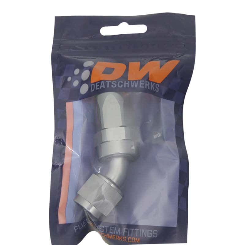 DeatschWerks — DeatschWerks 8AN Female Swivel 45-Degree Hose End CPE
Lines & Fittings - view 2