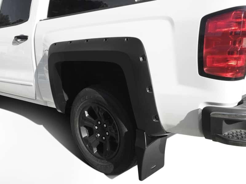 Bushwacker — Bushwacker 14-18 Chevrolet Silverado 1500 Trail Armor Rear Mud Flaps (Fits Pocket Style Flares)
BW - Mud Flaps, Pair
Mud Flap - view 4