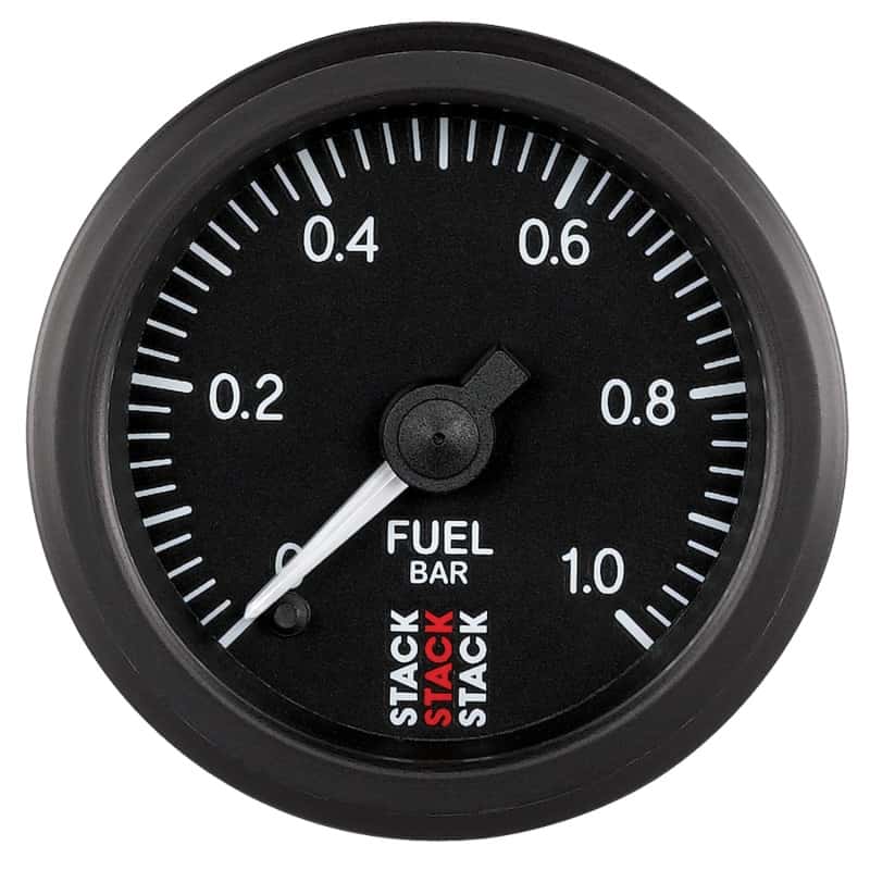 AutoMeter — Autometer Stack 52mm 0-1 Bar M10 Male Pro Stepper Motor Fuel Pressure Gauge - Black
Ga FP ProStpr B 1Bar - view 1